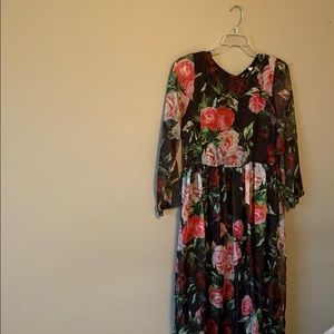 floral maxi dress